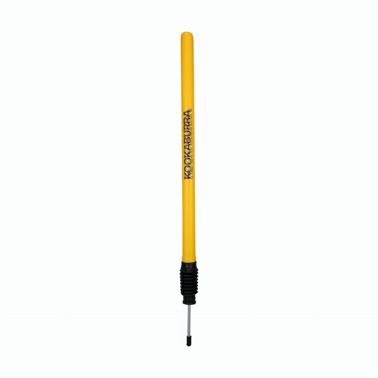 Kookaburra plastic target stump used for sports training, featuring a sturdy cylindrical design for practice drills.