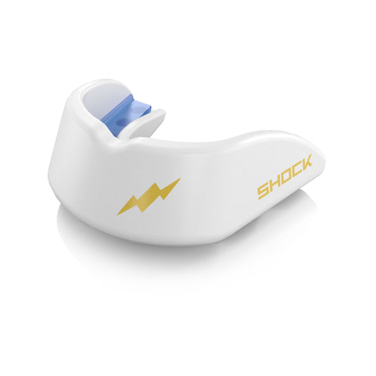 Shock Doctor Shock Doctor Mouthguard Gel Strike for sports, showing the protective gel-filled mouthguard in vibrant colors.