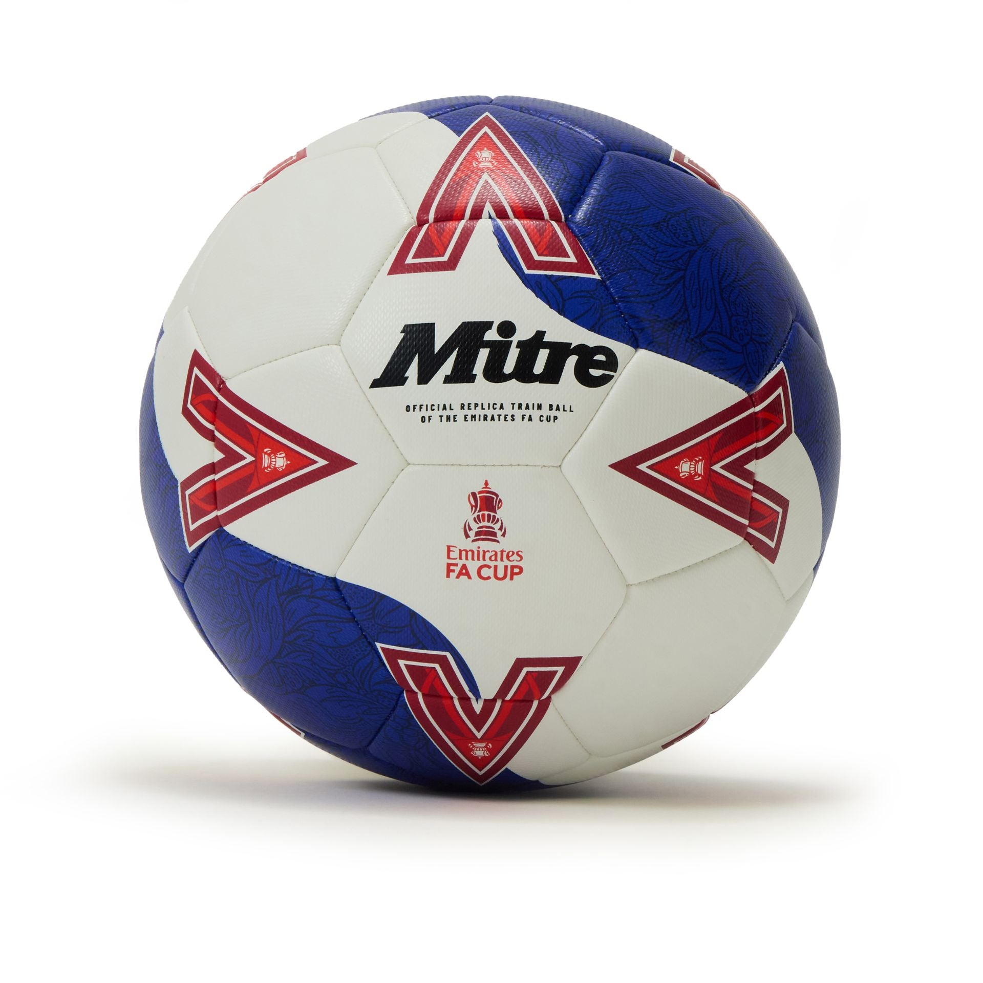 Mitre FA Cup football 2025/26, official sporting goods soccer ball with white and black design, ready for match play