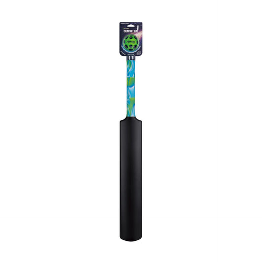 Waboba Mini Cracket Bat Set with Moon Ball, sporting goods, includes small plastic bat and moon-shaped ball on a plain background.