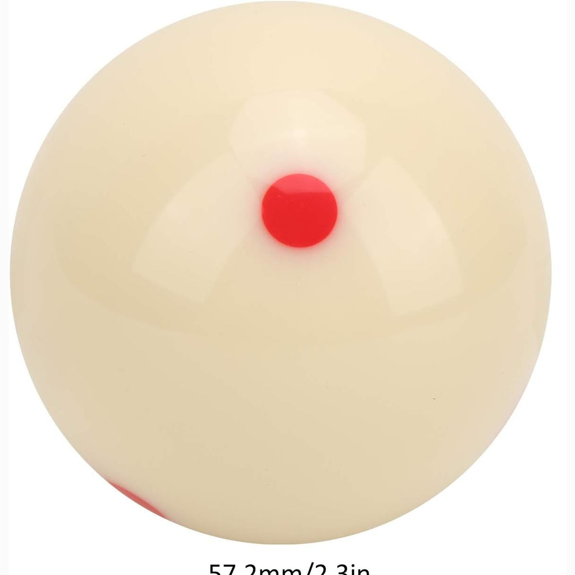 Velocity American Pool Training Ball, standard-sized white cue ball with brand logo, used for practice and training in pool games.
