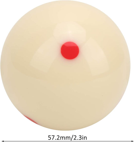 Velocity American Pool Training Ball, standard-sized white cue ball with brand logo, used for practice and training in pool games.