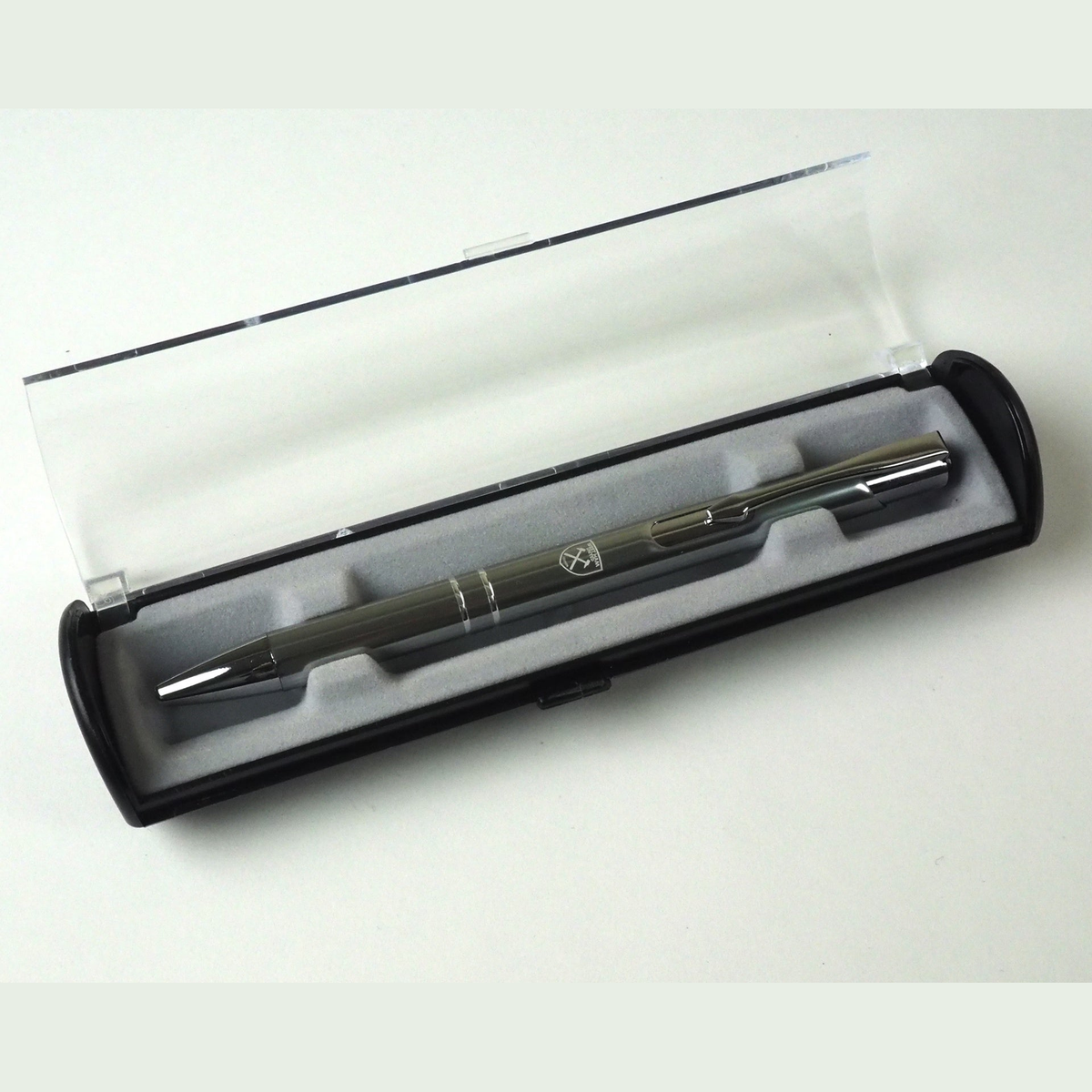 Team Merchandise Satin Blue Ballpoint Pen with Gift Box