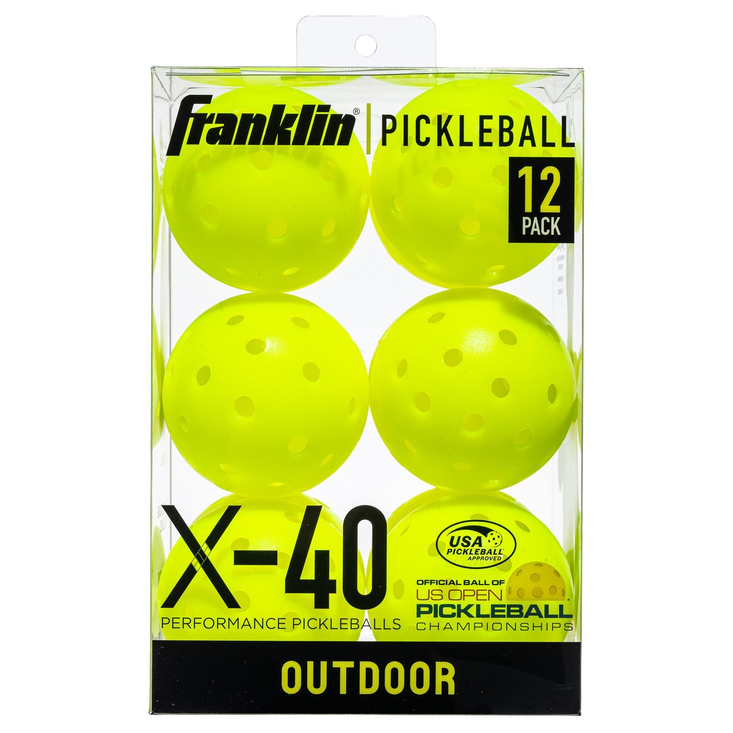 Franklin X-40 Outdoor Pickleball Balls - Yellow