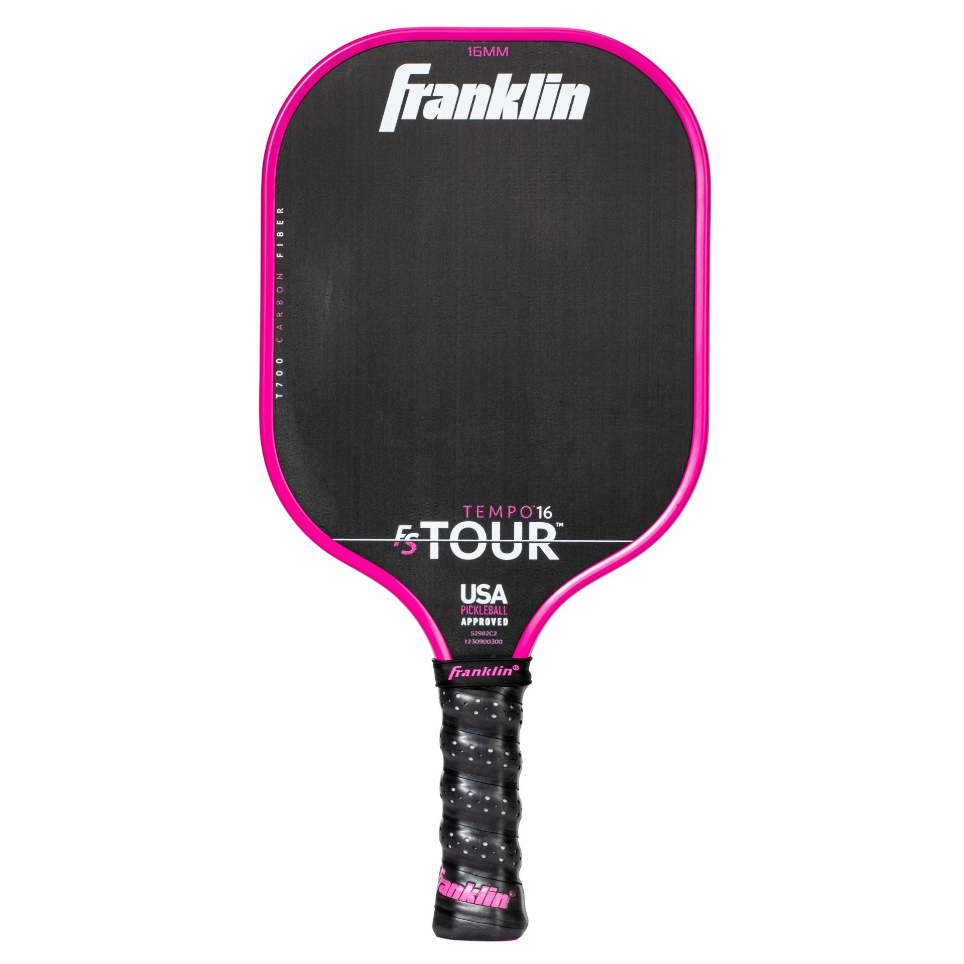 Franklin FS Tour Tempo Pickleball Paddle with ergonomic grip and branded design, ideal for recreational and tournament play.