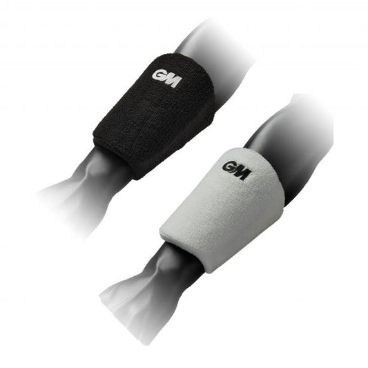 Gunn and Moore GM wrist guard for sporting goods, showing padded support and adjustable strap for wrist protection during sports.