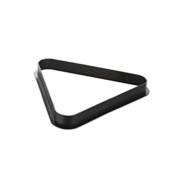 PowerGlide plastic triangle for pool and snooker, used as a cue accessory for precise game setup and shot alignment.