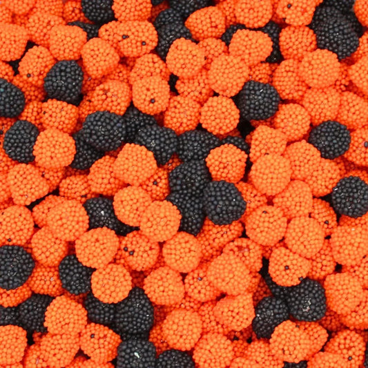 Mini Black & Orange Dot Sweets Bag