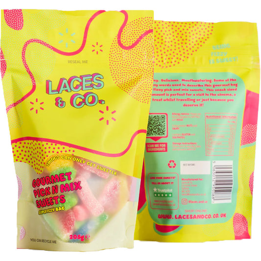 Super Fizzy Snack Sized Sweets Bag - 205g
