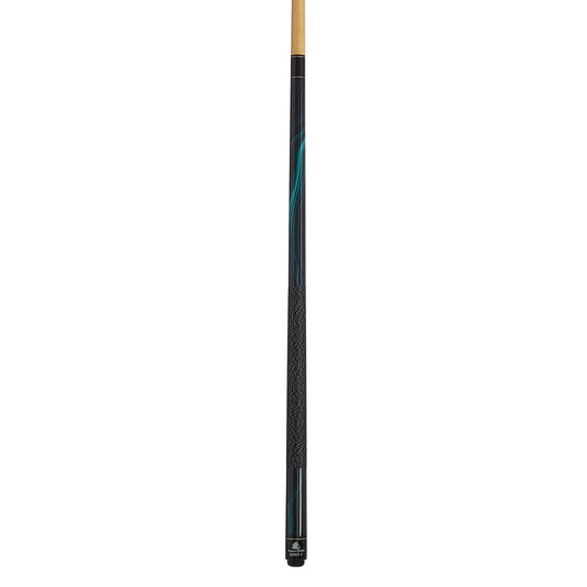 PowerGlide Powerglide Burner 2 pool cue with 10mm tip, sporting goods billiards cue stick, close-up of tip and shaft.