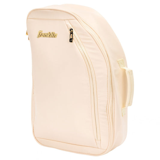 Franklin Parker pickleball bag with multiple compartments, black and green design, designed for sporting goods and pickleball equipment storage.