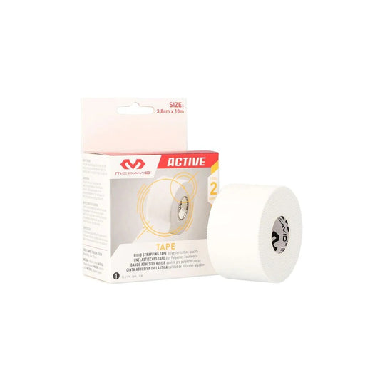 McDavid Zinc Oxide Euro Tape for sports, showing a roll of white athletic tape with zinc oxide adhesive on a plain background.