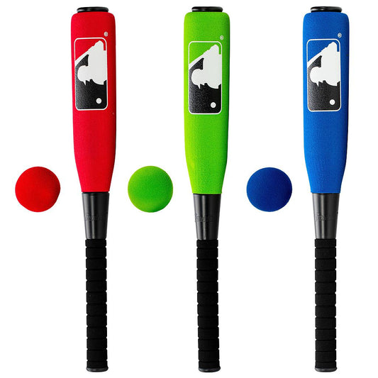 Franklin MLB oversized foam bat and ball set for sports practice, featuring bright colors and soft foam material for safe play