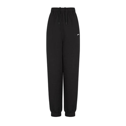 Slazenger Closed Hem Fleece Pants Womens Black - Size 12