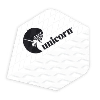 Unicorn Q.100 Plus Dart Flights in vibrant colors, designed for sporting goods and dart enthusiasts.