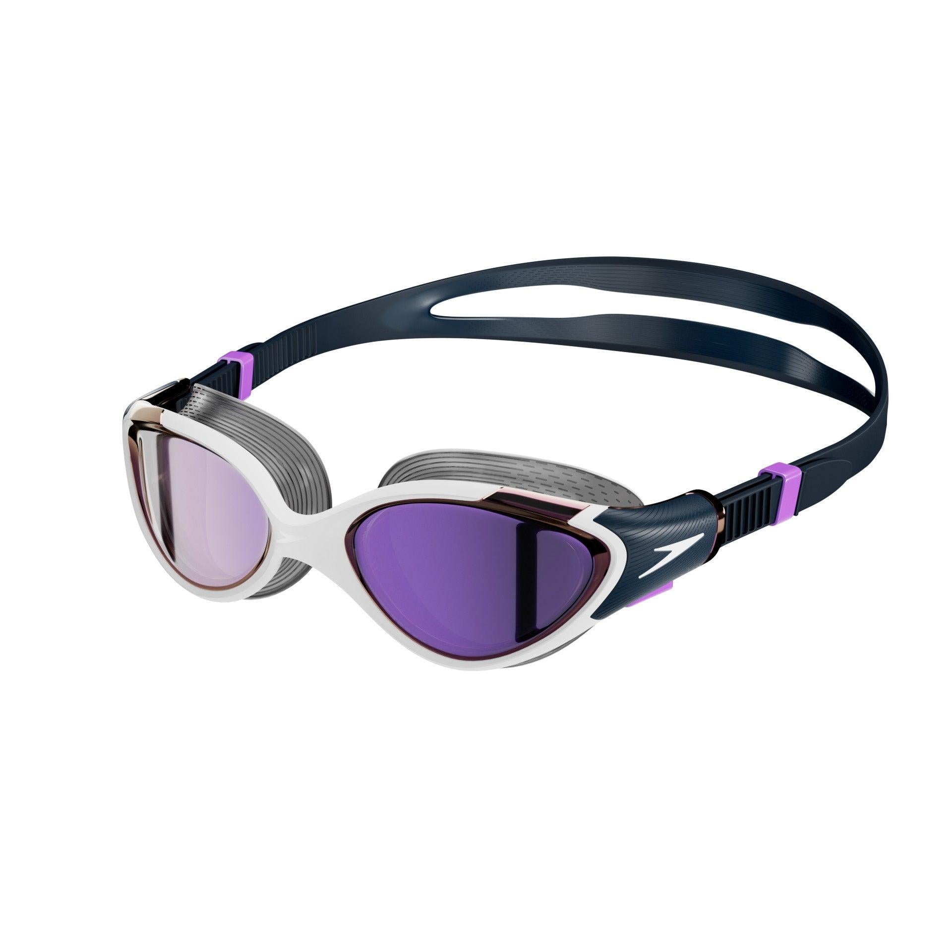 Junior Speedo Biofuse 2.0 Mirror swimming goggles with tinted lenses, designed for kids' swimming and water activities.