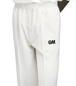 Junior Gunn and Moore GM Maestro cricket trousers, sporty athletic pants with a comfortable fit and cricket-specific design.