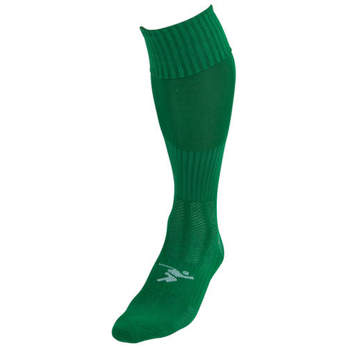 Junior Precision Plain Pro Football Socks in black and white, sporting goods, designed for athletic performance and comfort.