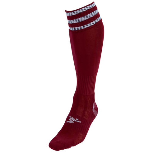 Adult Precision 3 Stripe Pro Football Socks with athletic design and striped pattern, ideal for sports and active wear.