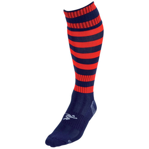 Junior Precision Hooped Pro Football Socks featuring sport-specific design and vibrant color accents for athletic performance.