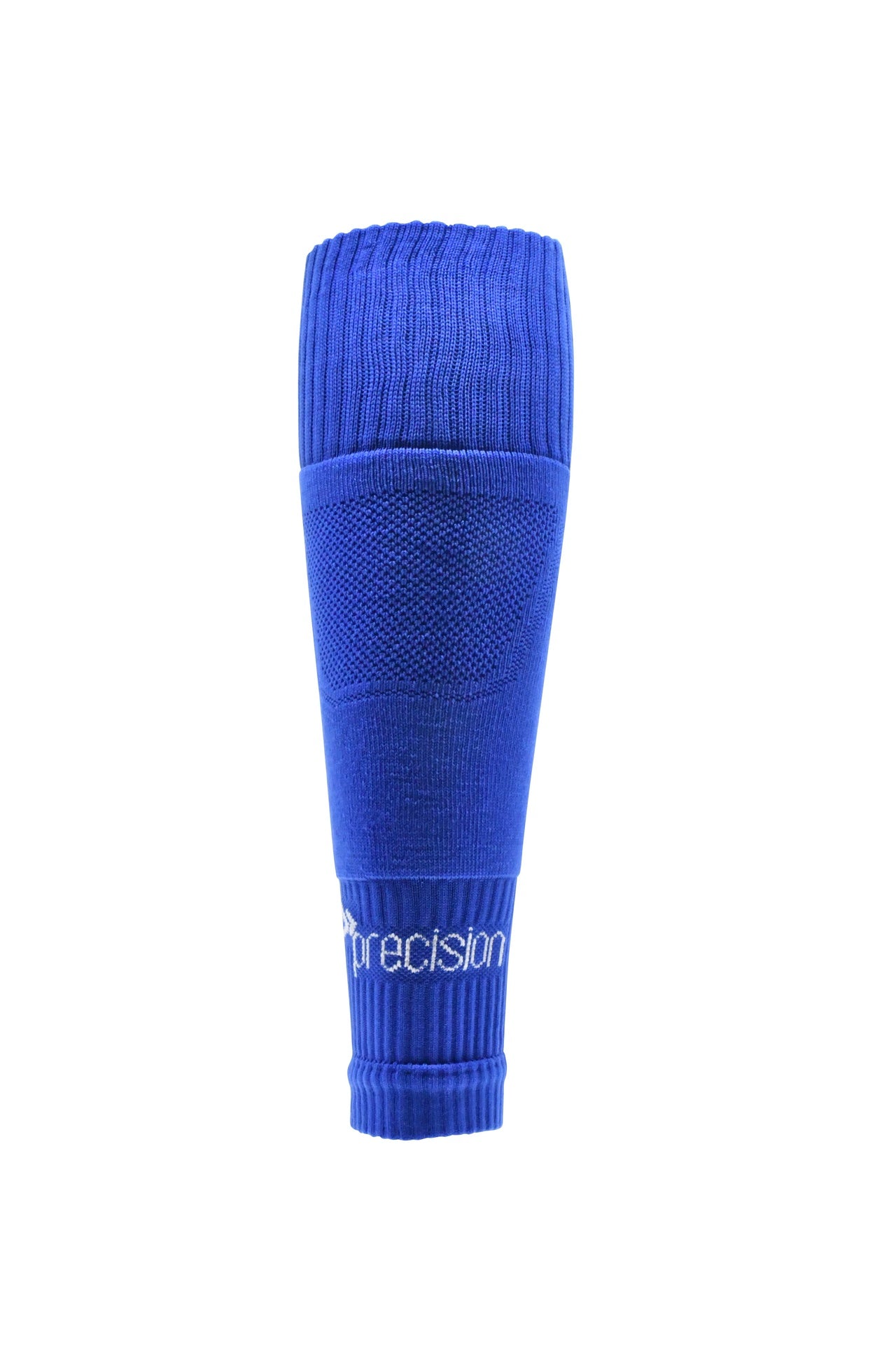Junior Precision Pro footless compression sleeve socks in black with subtle branding, designed for sports and active wear.