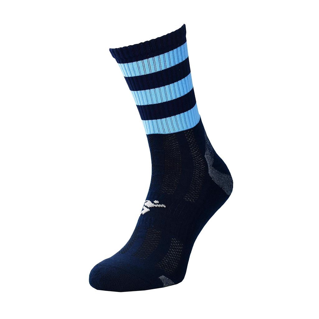 Precision Pro Hooped GAA mid socks featuring breathable fabric and distinctive hoop design, ideal for Gaelic Athletic Association sports.