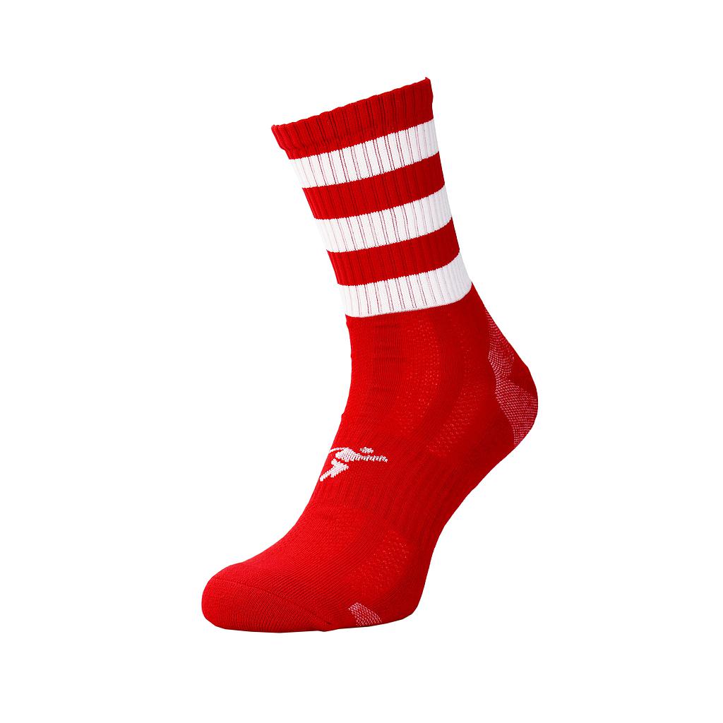Junior Precision Pro Hooped GAA mid socks featuring athletic design and team colors for sports use.