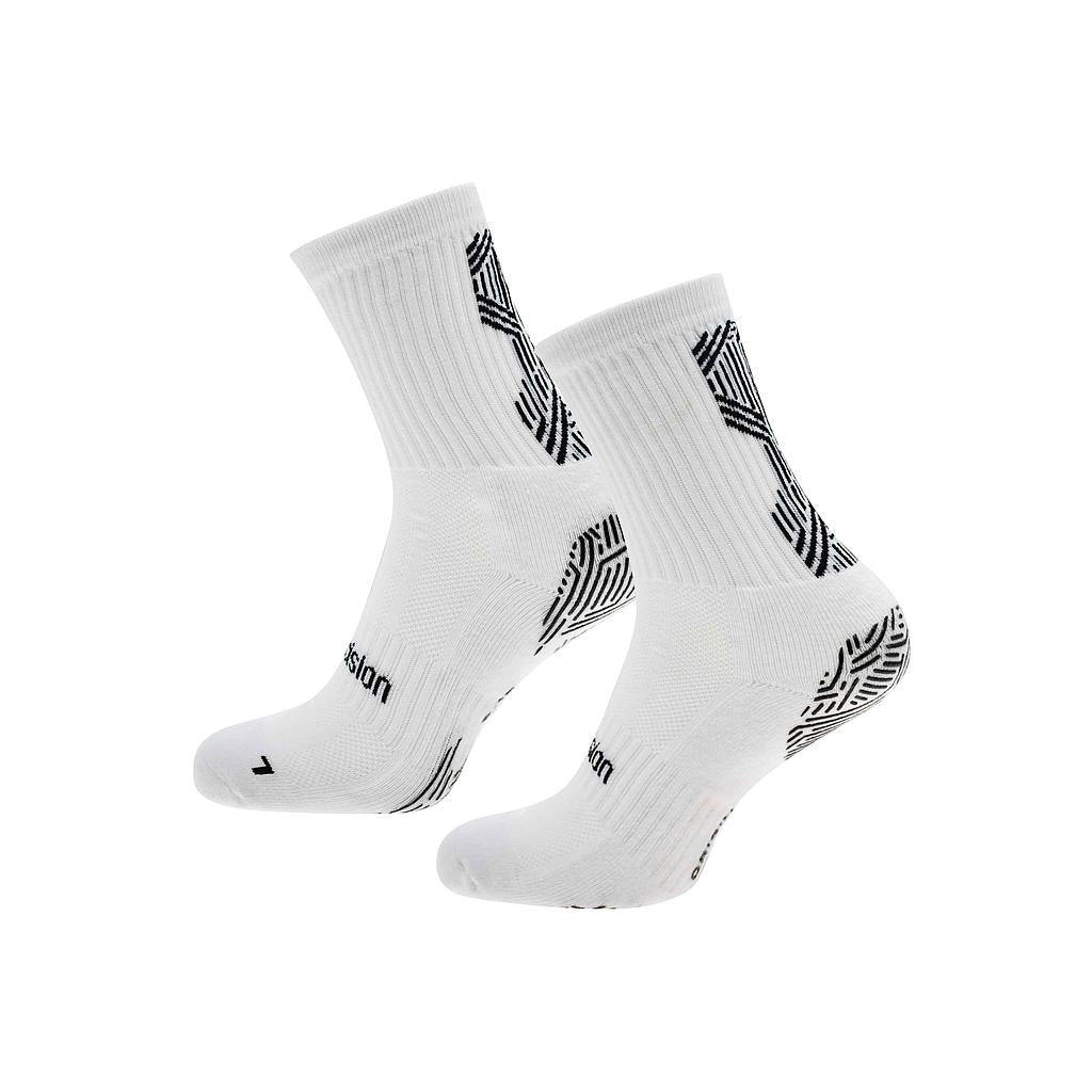 Precision Origin.0 Grip Socks for adults with textured grip soles, designed for sports and athletic activities.