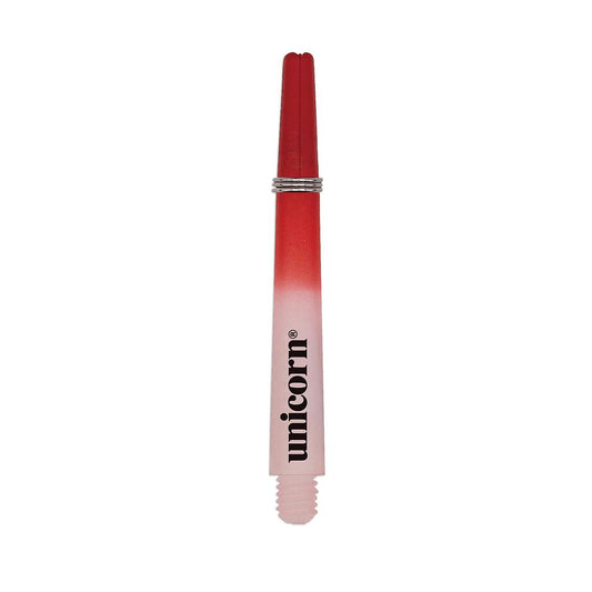 Unicorn Unicorn Gripper 3 Two-Tone Dart Shafts Small Thread for sporting goods, featuring vibrant orange and black colors.