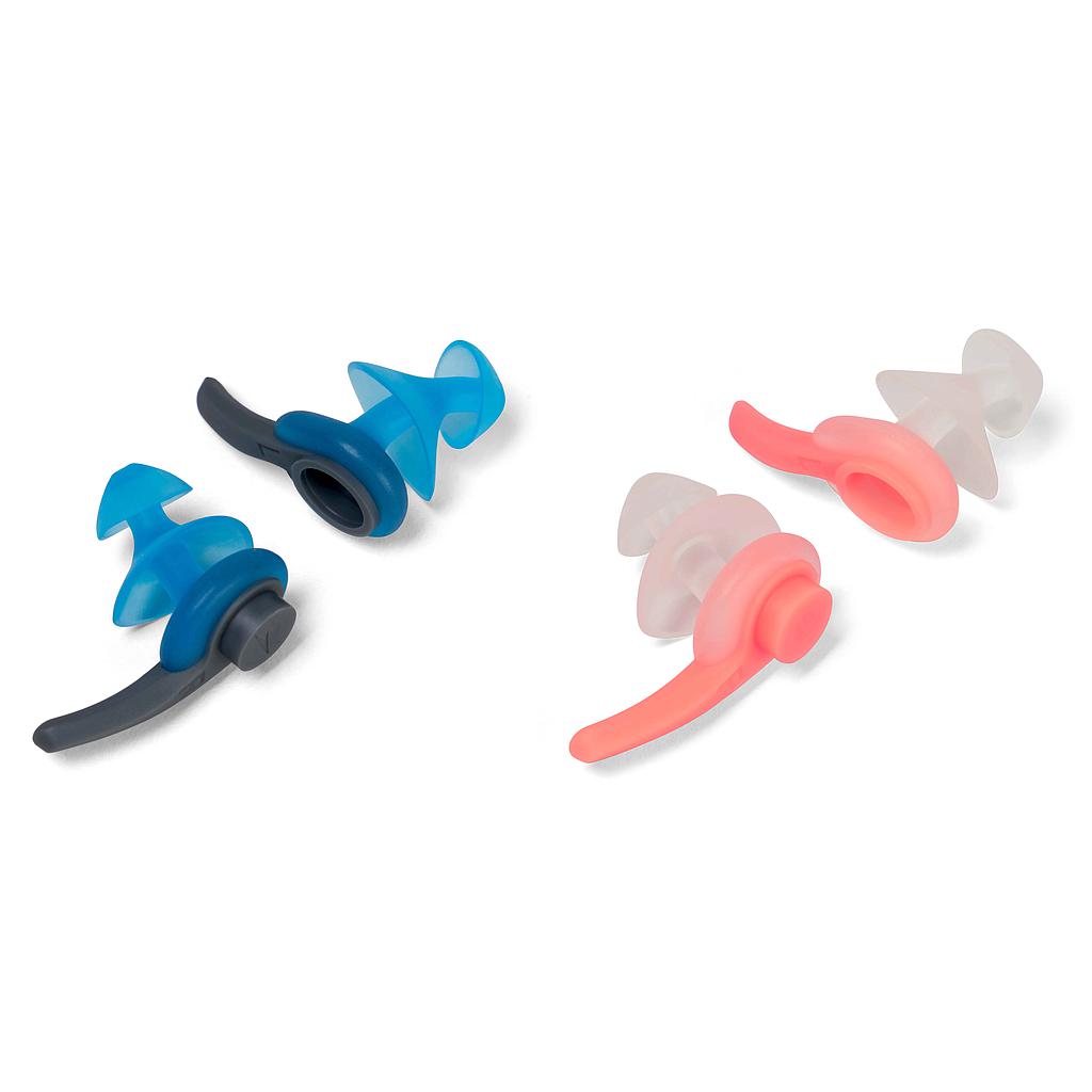 Speedo Biofuse earplug for swimming, soft silicone design, designed to reduce water entry and enhance comfort during water sports.