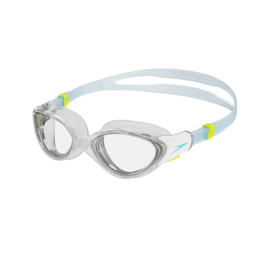 Speedo Biofuse 2.0 women's swimming goggles with adjustable straps and clear lenses for comfortable fit and enhanced visibility