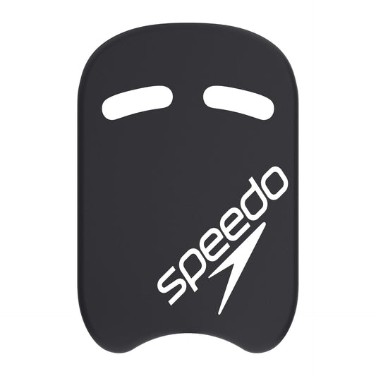 Speedo kickboard for swimming training, bright orange foam with handle grips, designed for swimmers and aquatic exercises.