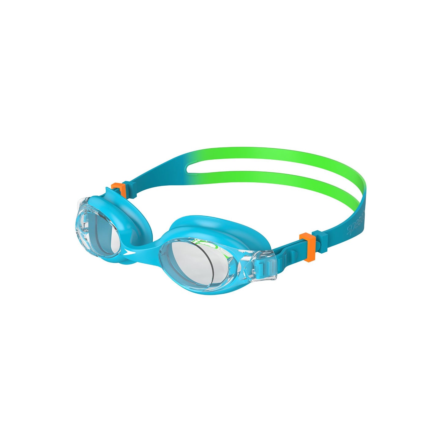 Speedo Skoogle infant goggles with soft silicone seals and adjustable strap, designed for comfortable swimming for young children.
