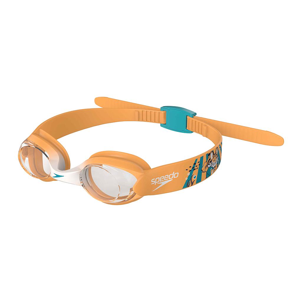 Speedo Illusion Infant Goggles with adjustable strap and clear lenses, designed for young swimmers in sporting goods.
