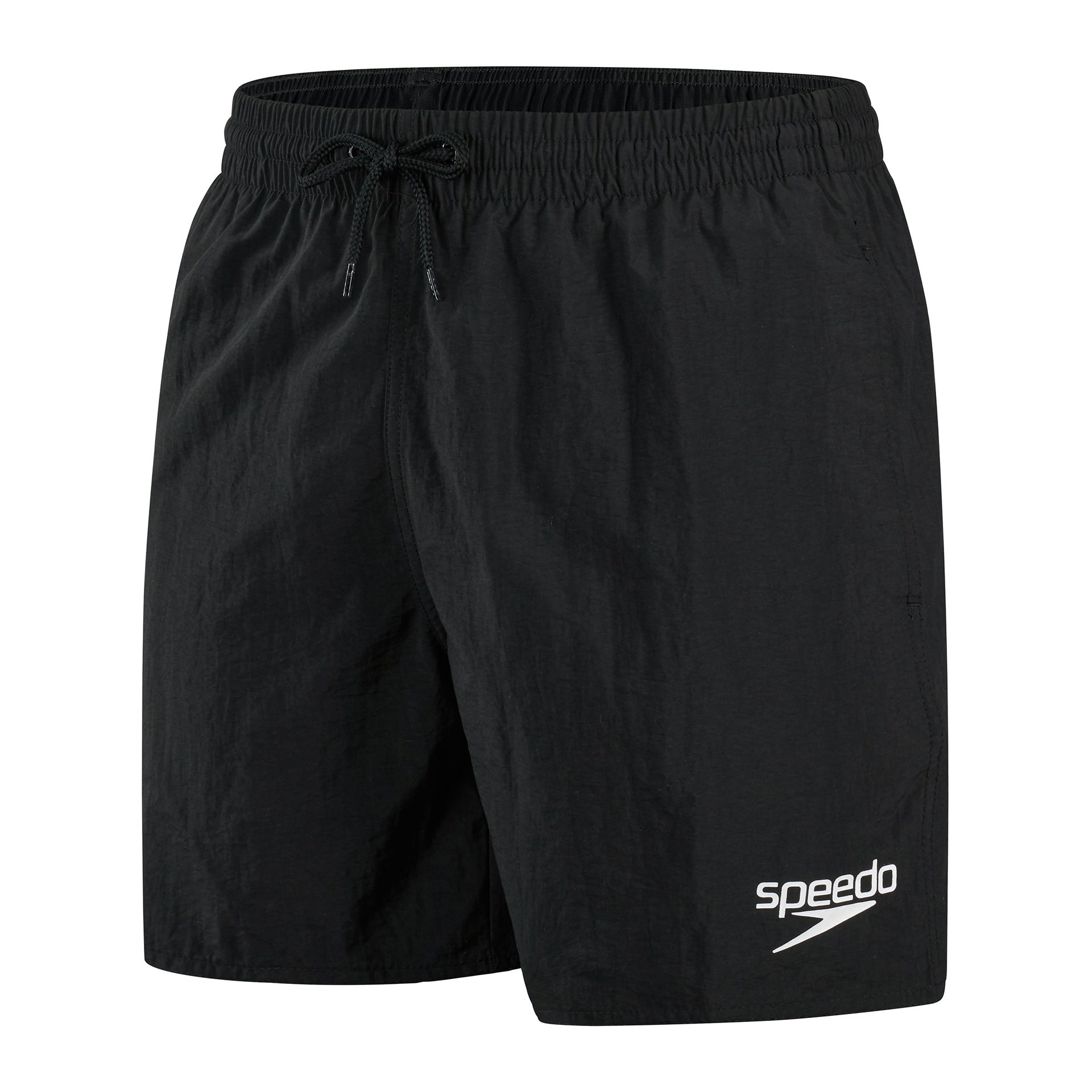Speedo Essential 13-inch watershorts for teens, sporting goods, featuring lightweight fabric and adjustable waistband, in navy color.