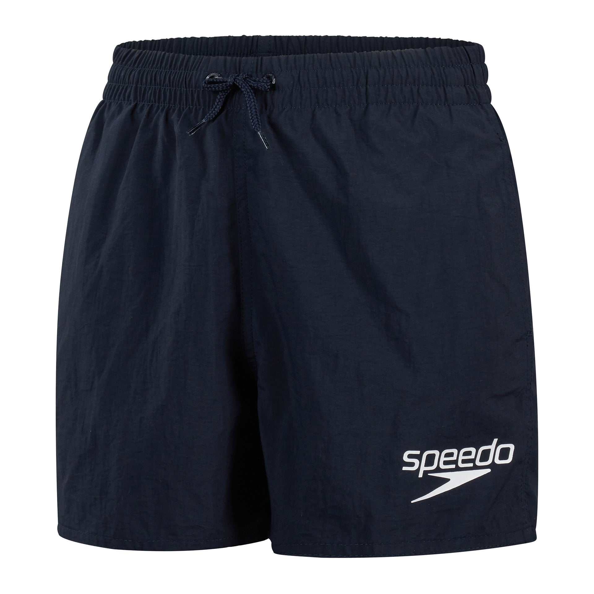 Speedo Essential 13-inch watershorts for teens, featuring quick-drying fabric and adjustable waistband, suitable for swimming and water sports.