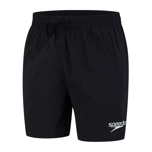 Speedo Essentials 16-inch watershorts in navy blue, made for swimming and water sports, with a comfortable elastic waistband.