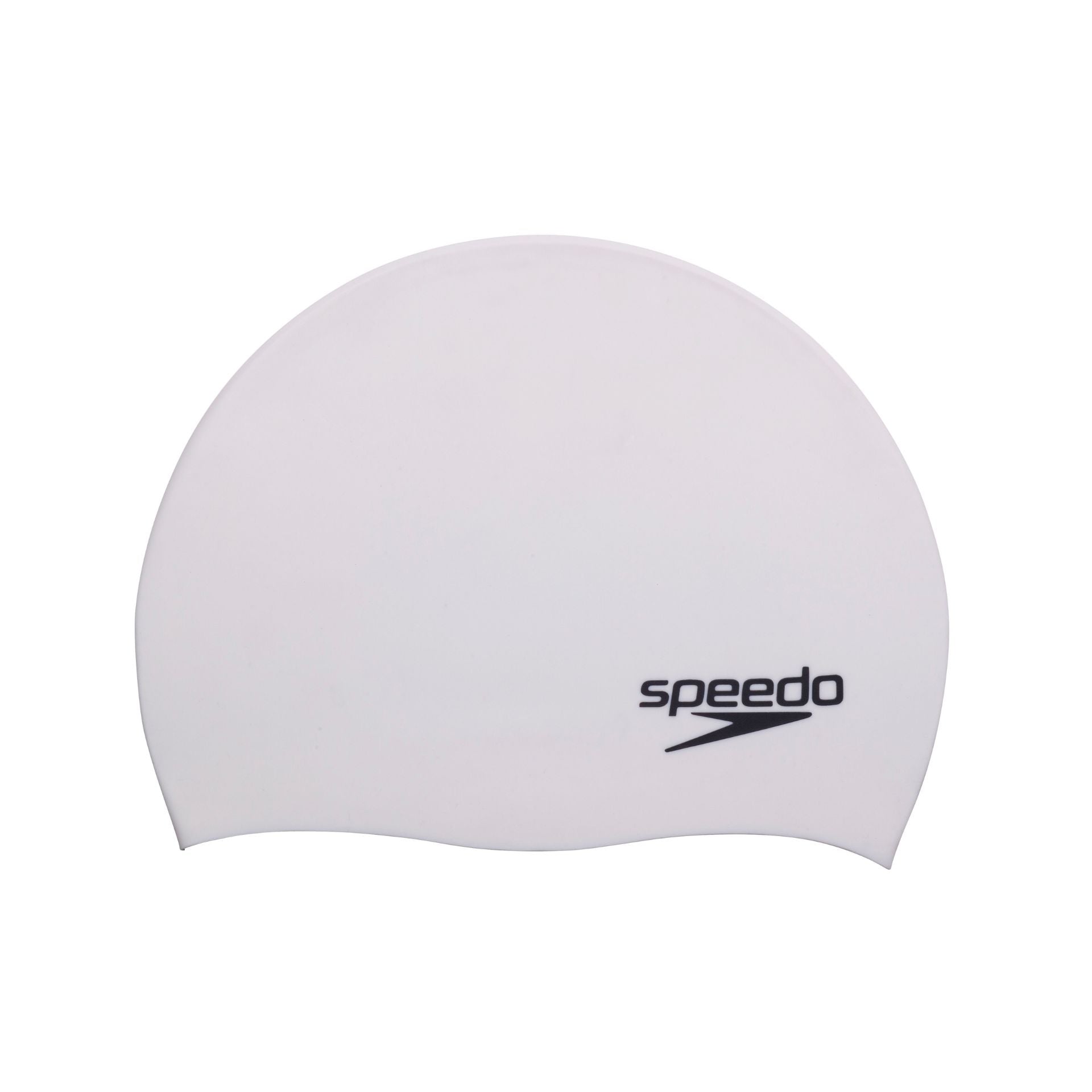 Speedo Biofuse swim cap made of flexible material, designed for comfort and hydrodynamics in competitive and recreational swimming.