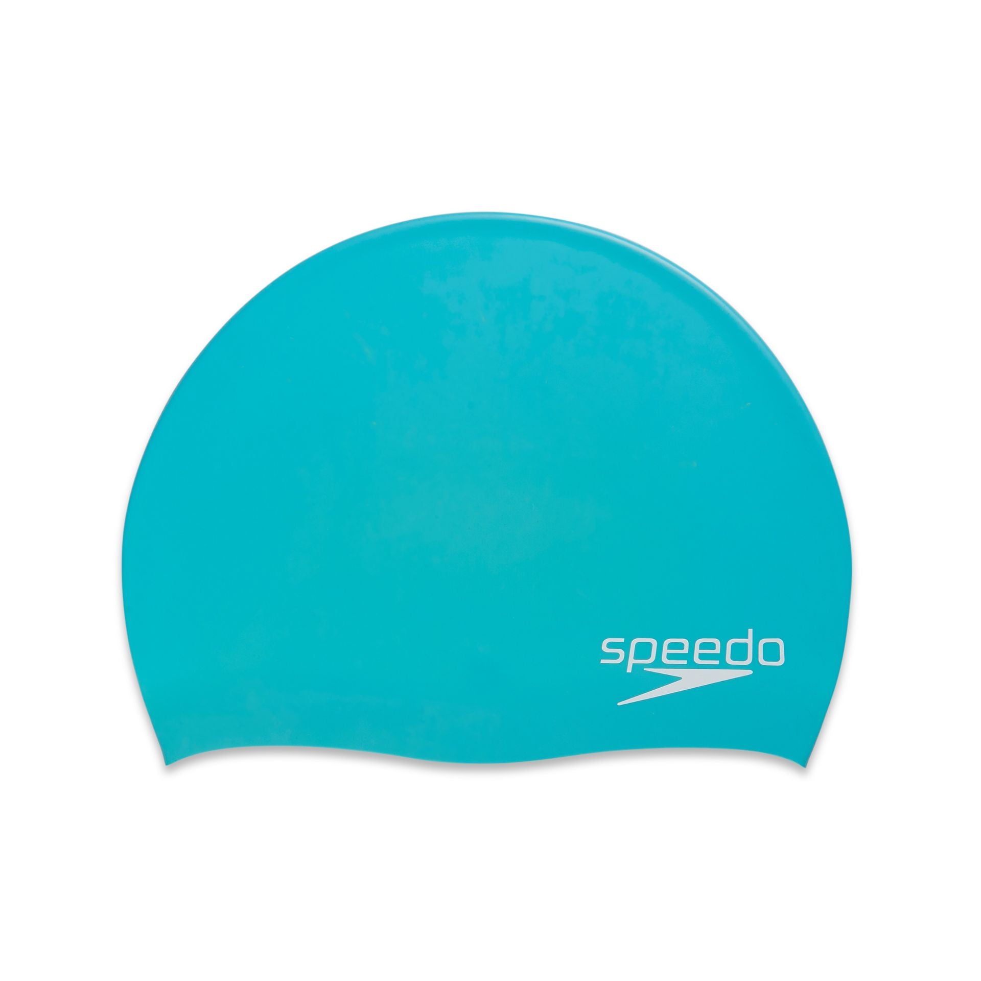 Speedo Biofuse swimming cap in sleek blue, made of flexible, comfortable material for optimal aquatic performance.