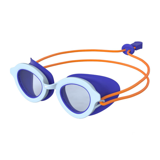 Speedo Sunny G Sea Shells goggles for swimming, featuring colorful shell pattern and adjustable straps, in sporting goods category.