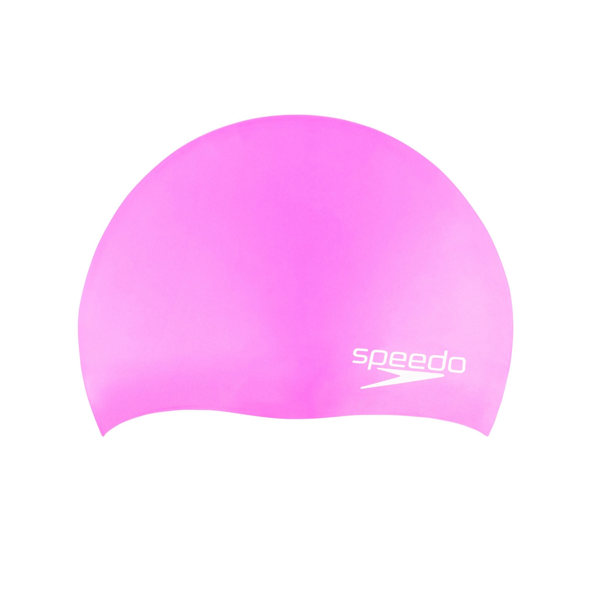 Speedo Biofuse swimming cap made of flexible, comfortable material, designed for optimal fit and performance in the water.