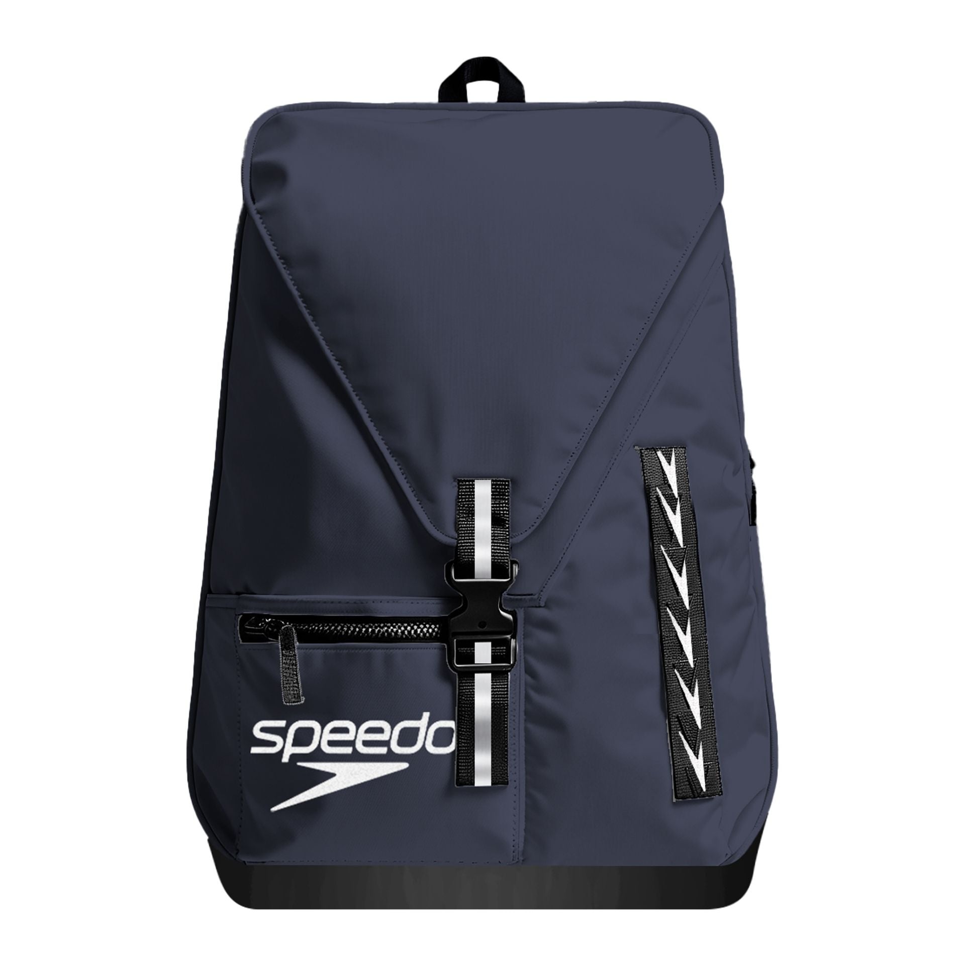 Speedo 35L Team Bag for sporting goods, showing its durable fabric, spacious compartments, and adjustable straps for athletic use.