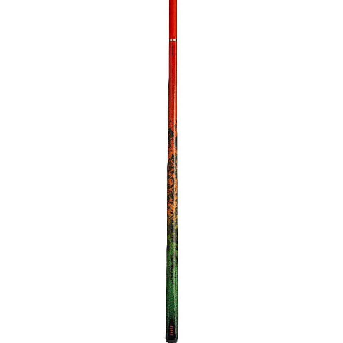 PowerGlide Ignis Carbon Snooker Cue 2 Piece 57" 10mm Tip Orange