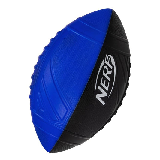 Nerf Pro Grip 9-inch mini foam football, American football toy with textured grip and bright colors, designed for active play.