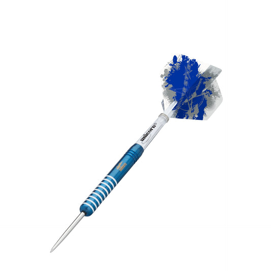 Unicorn Gary Anderson Silver Star 80% Tungsten Darts with silver finish, designed for professional dart players.
