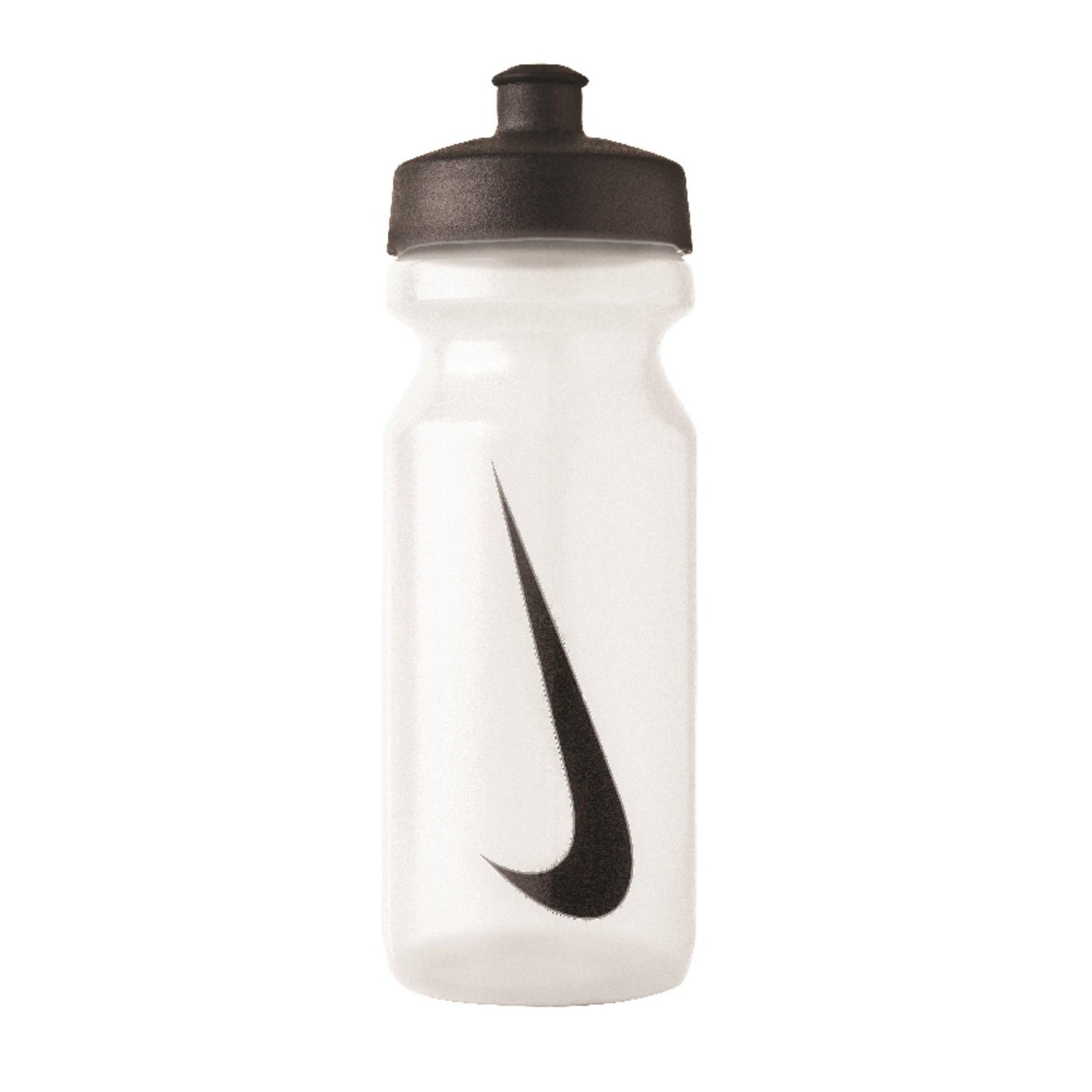 Nike Big Mouth 22oz sports drinks bottle with a colorful design, featuring a wide mouth opening and durable plastic construction.
