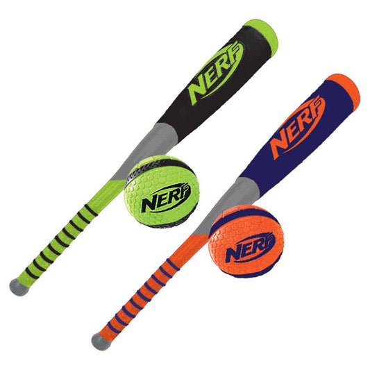 Nerf ProShot 27-inch foam bat and ball set for outdoor sports and active play, made of lightweight foam material.