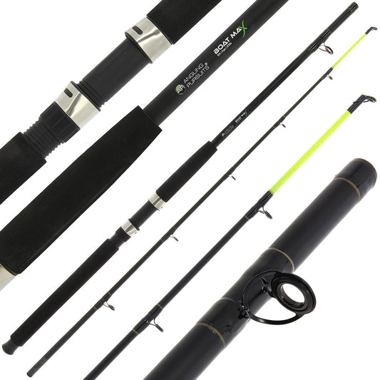 Angling Pursuits Boat Max 6ft fibreglass boat rod for fishing, showing the lightweight, durable fishing rod with handle grip