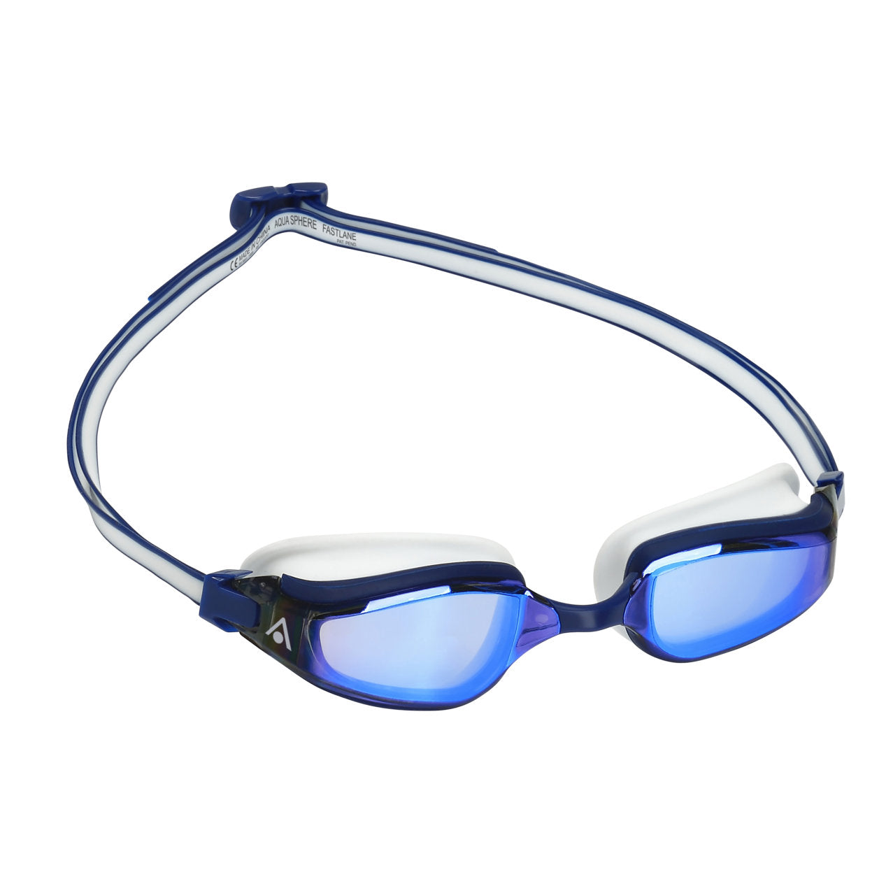 Aquasphere Fastlane swimming goggles with clear lenses and adjustable straps, designed for comfortable swimming performance