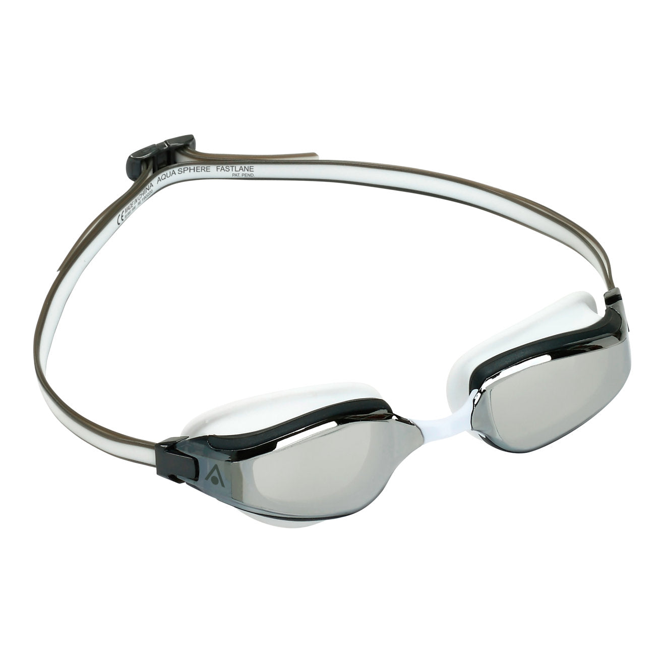 Aquasphere Fastlane swimming goggles with clear lenses and adjustable straps, designed for comfortable swim sessions.